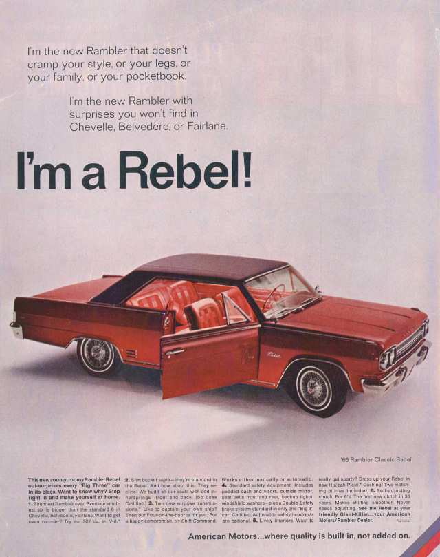 1966 Rebel Advertisement