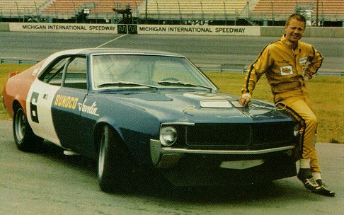 Mark Donohue posed with Number 6 during its glory days on the Trans Am 